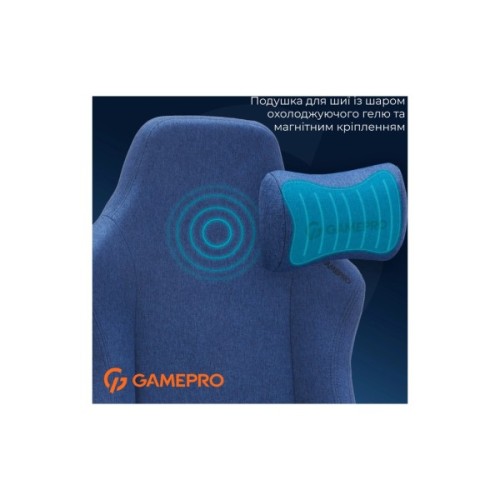Крісло ігрове GamePro FGC750DB Size L Fabric Dark Blue (FGC750DB)