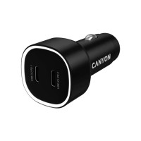 Зарядний пристрій Canyon 2xUSB-C PD60W black (CNE-CCABR3CC)
