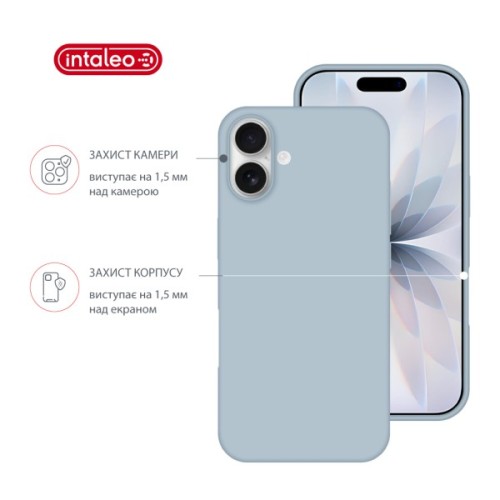 Чохол до мобільного телефона Intaleo SoftShell Apple iPhone 16 Light Blue (1283126609169)