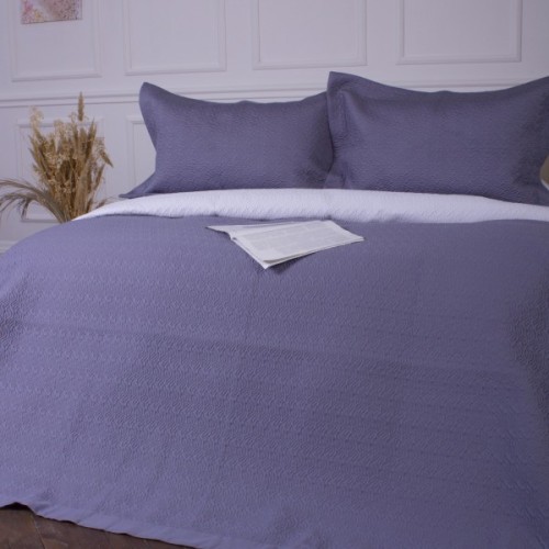 Покривало MirSon набір Imperial Grey Line покривало 240х260 см + наволочки 50х70 см х 2 шт (2200007178087)