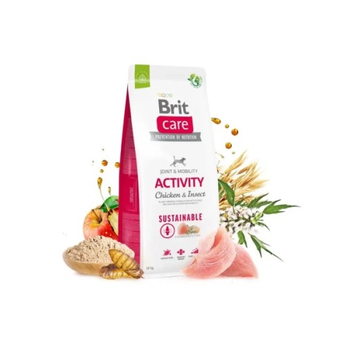 Сухий корм для собак Brit Care Dog Sustainable Activity для собак з підвищеною активністю 12 кг (8595602559220)