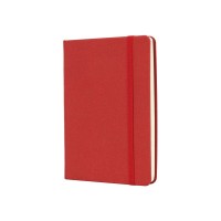 Книга записна Optima А6 MAGIC, тверда обкладинка, гумка, білий блок лінія, червоний (O20388-03)