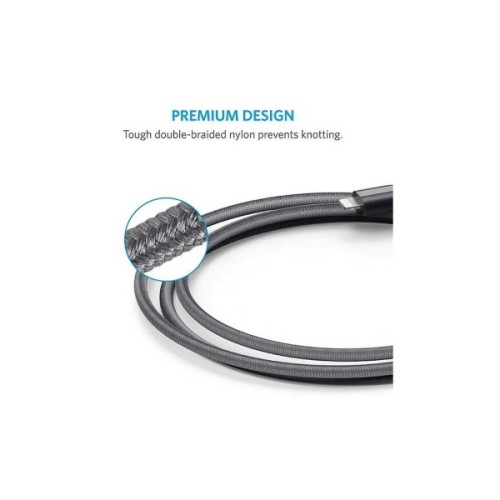 Дата кабель USB 2.0 AM to Lightning 1.8m black Anker (A8013H11/A8013H12)