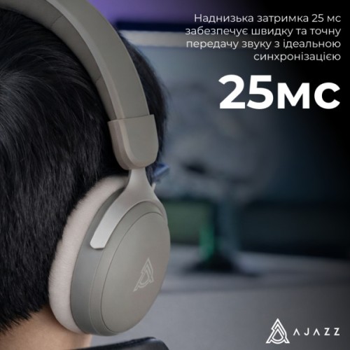 Навушники Ajazz AHM08 MAX 3-Mode Grey (AHM08-MAX-GW)