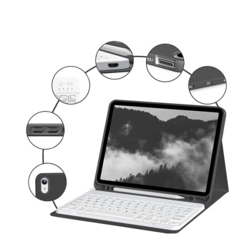 Чохол до планшета BeCover with keyboard Apple iPad Mini 7 2024 Black (712992)
