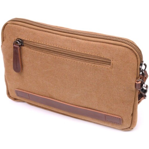 Сумка Vintage Чоловіча з текстилю Коричнева (21260)