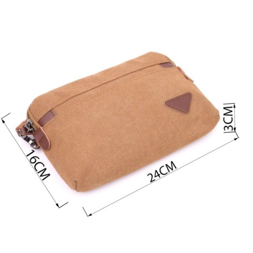 Сумка Vintage Чоловіча з текстилю Коричнева (21260)