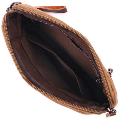 Сумка Vintage Чоловіча з текстилю Коричнева (21260)