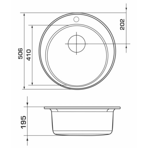 Мийка кухонна GRANADO VITORIA marron (gr0106)