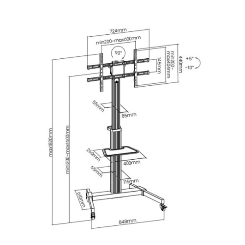Стійка презентаційна OfficePro TVS455
