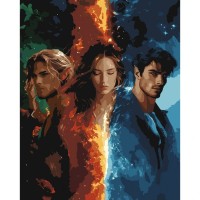 Картина по номерам Santi Шипи та троянди Між двох стихій 40х50 см LED підсвітка (956648)