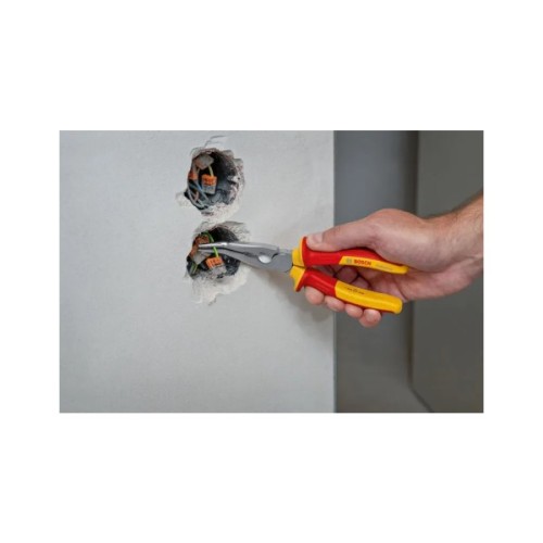 Плоскогубці Bosch Professional, з довгим носом зігнуті, 200 мм, (40°), VDE (1.600.A02.NE4)