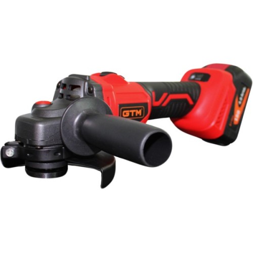 Шліфувальна машина GTM AGC18/125BL, 125мм, 18В, 3000-8500об/хв (без АКБ та ЗП) (AGC18/125BL_BARE TOOL)