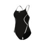 Купальник Arena Pro_File Swimsuit Solid 008055-510 чорний, білий 42 (3468337414339)