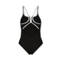 Купальник Arena Pro_File Swimsuit Solid 008055-510 чорний, білий 42 (3468337414339)