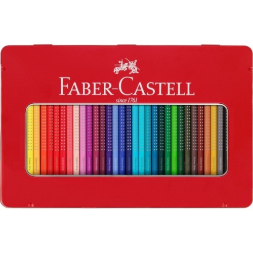 Олівці кольорові Faber-Castell Grip 2001 тригранні 36 кольорів, металева коробка, 112435 (24811)