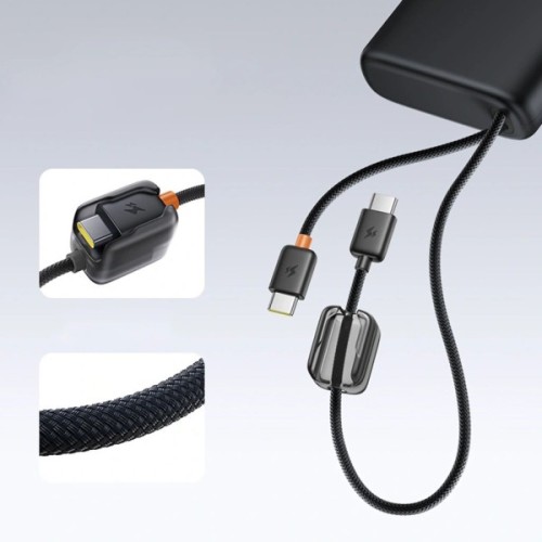 Батарея універсальна Baseus 25000mAh EnerFill FC41 145W Digital Display Built-in Dual USB-C Cable (E0028H03)