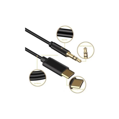 Кабель мультимедійний USB-C to 3.5mm M 1.0m black XoKo (AUX-002-BK)