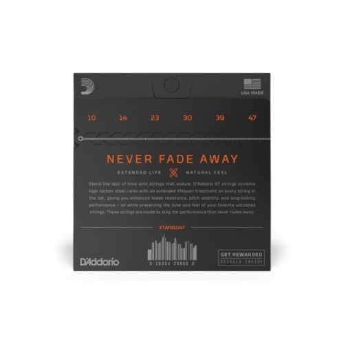 Струни для гітари D'Addario XT Phosphor Bronze Extra Light (10-47) (XTAPB1047)
