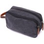 Сумка Vintage Для чоловіків на два відділення з текстилю Чорна (22233)