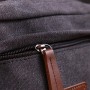Сумка Vintage Для чоловіків на два відділення з текстилю Чорна (22233)