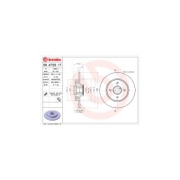 Гальмівний диск Brembo 08.A729.17