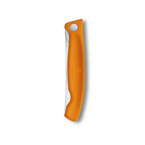 Кухонний ніж Victorinox SwissClassic Foldable Paring 11 см Serrated Orange (6.7836.F9B)