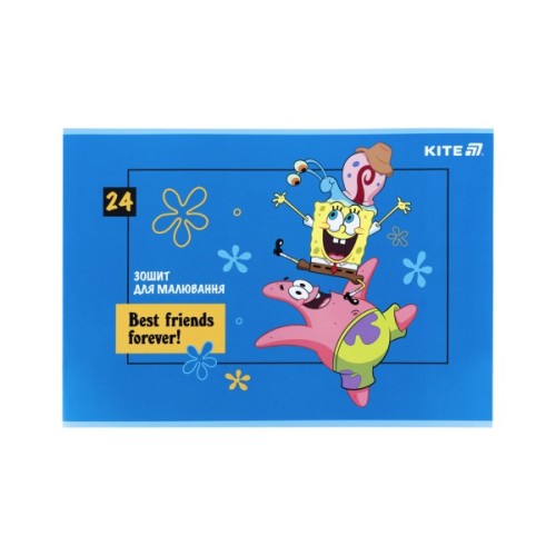 Альбом для малювання Kite SpongeBob SquarePants, 24 аркуша (SB25-242)