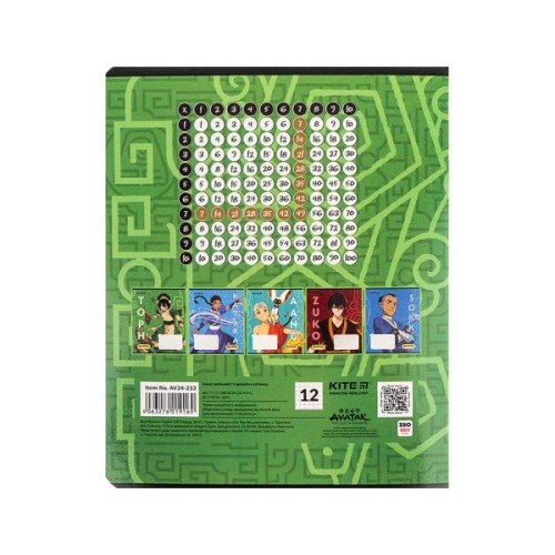 Зошит Kite Avatar, 12 аркушів, клітинка (AV24-232)