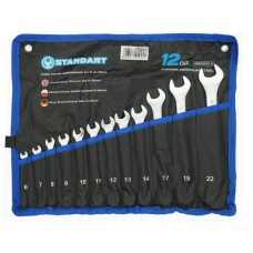 Ключ Стандарт комбінований 6-22 мм 12 шт у чохлі (NKK12STE-S)