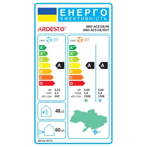 Кондиціонер ARDESTO ARD-ACS12E