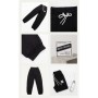 Штани дитячі A-Yugi спортивні на манжетах (7084-146G-black)