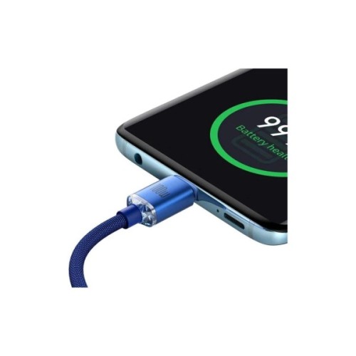 Дата кабель USB-C to USB-C 1.2m 100W blue Baseus (CAJY000603)