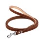 Повідець для собак Collar одинарний з прошивкою Ш 12 мм Д 122 см коричневий (04486)