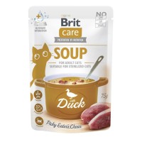 Вологий корм для кішок Brit Care Soup with Duck з качкою 75 г (8595602569182)