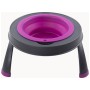 Посуд для собак Dexas Миска одинарна на складній підставці-велика 960 мл пурпурна (0084297309107)