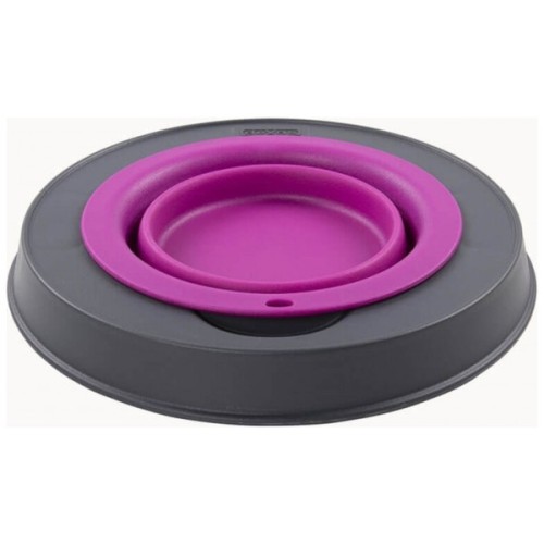 Посуд для собак Dexas Миска одинарна на складній підставці-велика 960 мл пурпурна (0084297309107)