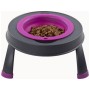 Посуд для собак Dexas Миска одинарна на складній підставці-велика 960 мл пурпурна (0084297309107)
