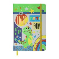 Книга записна ZiBi Animals A5 в клітинку тверда обкладинка на резинці 96 аркушів, салатова (ZB.115102)