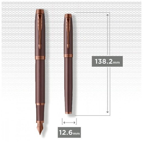 Ручка пір'яна Parker IM 17 Professionals Monochrome Burgundy  FP F (28 311)