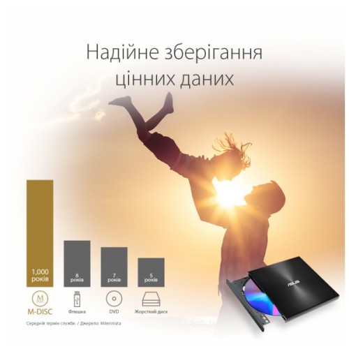 Оптичний привід DVD-RW ASUS SDRW-08U9M-U/GOLD/G/AS (90DD02A5-M29000)