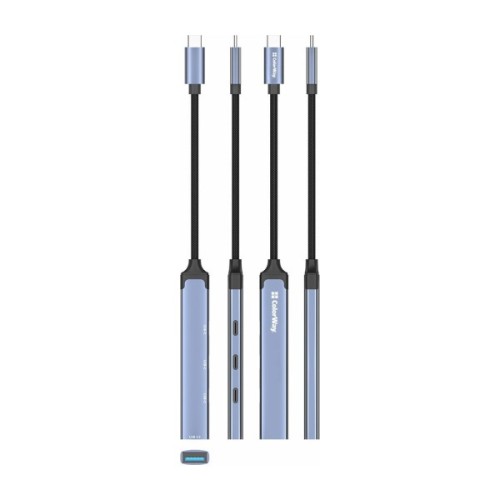 Концентратор ColorWay USB-C 4-in-1 USB-C2.0х3/USB3.0 (CW-HUB07)
