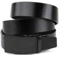 Ремінь Vintage Чоловічий із затемненою пряжкою Чорний (20302)