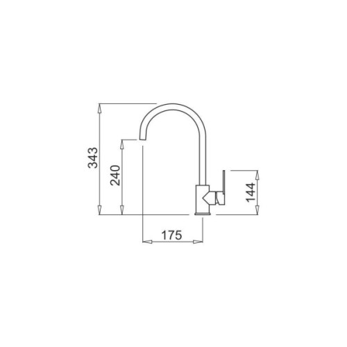 Змішувач Interline Tango new Black