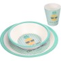 Тарілка дитяча Canpol babies So Cool бамбуковий 3 предмети Бірюзовий (9/226_tur)