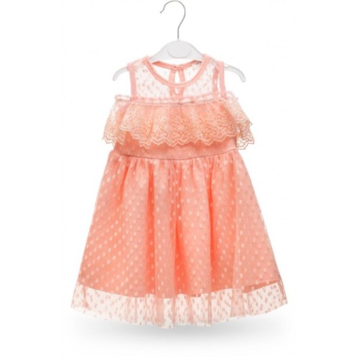 Плаття дитяче Breeze з мереживом (14316-98G-peach)