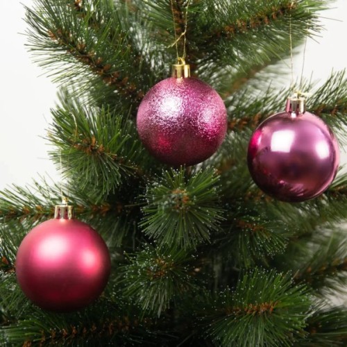 Ялинкова іграшка House Of Seasons Кульки Пластик 27 шт D8 см Фуксія (8720967923366)