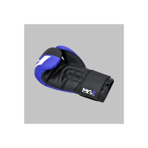 Боксерські рукавички RDX F4 Boxing Sparring Gloves Hook & Loop Blue/Black 16 унцій (BGR-F4U-16OZ)