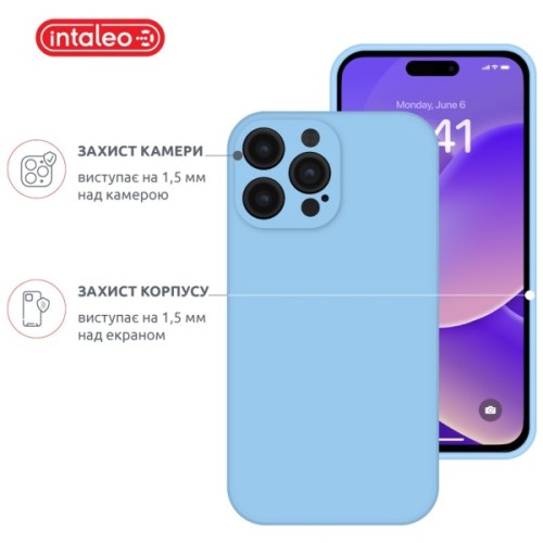 Чохол до мобільного телефона Intaleo SoftShell Apple iPhone 14 Pro Max Light Blue (1283126557828)