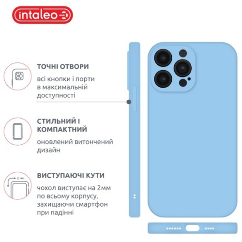 Чохол до мобільного телефона Intaleo SoftShell Apple iPhone 14 Pro Max Light Blue (1283126557828)